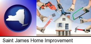 home improvement concepts and tools in Saint James, NY
